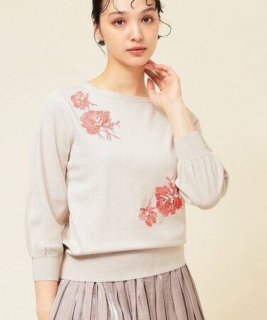 【SS~Lサイズ展開/手刺繍】クラフトニット