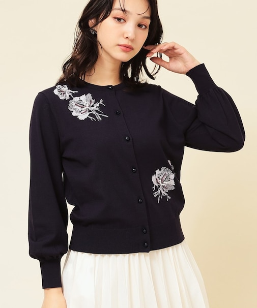 【SS～Lサイズ展開/手刺繍】クラフトカーディガン