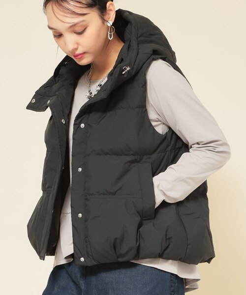 フード付き／2色展開】ダウンベスト｜スーナウーナの通販｜&mall