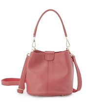 【2WAY／オリジナルプリント裏使用】牛革ワンショルダーバック