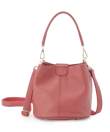 【2WAY/オリジナルプリント裏使用】牛革ワンショルダーバック