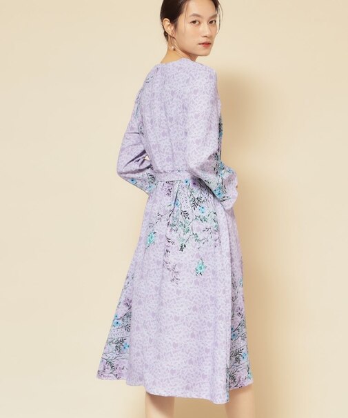 【co creation and yours／SS～L】レースプリーツワンピース