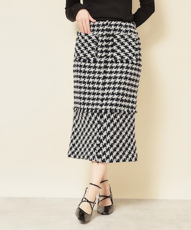 【COLLECTION LINE】ツイードフリンジスカート