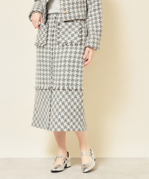 【COLLECTION LINE】ツイードフリンジスカート