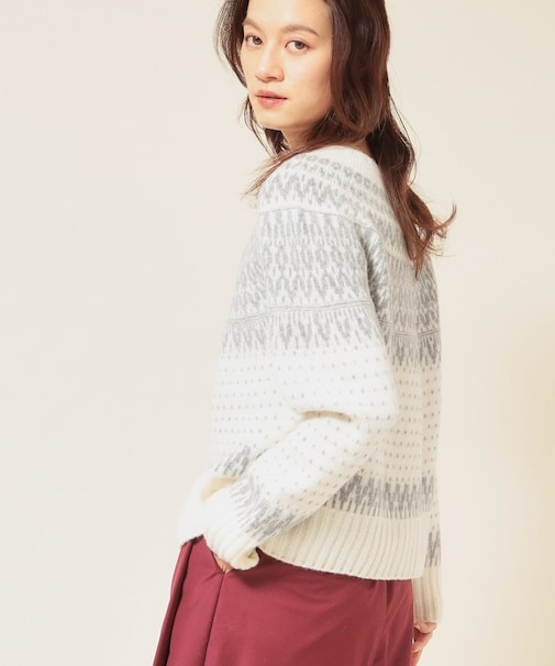 【ラメ／エアリー】無縫製ニット