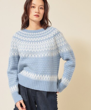 【ラメ／エアリー】無縫製ニット