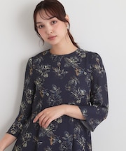 【手洗い可/日本製】花柄ワンピース