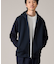 【Made in JAPAN】ニットスリーブ ジップアップ パーカ