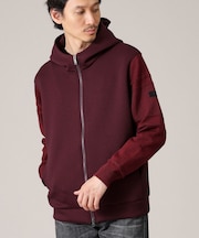 【Made in JAPAN】ニットスリーブ ジップアップ パーカ