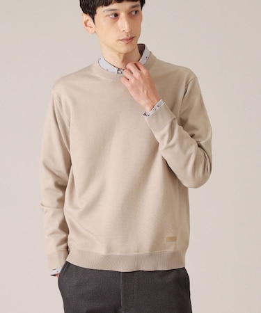 ◆【アンチピリング】クルーネック ニット
