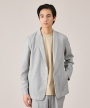 【抗菌防臭】尾州リネンブレンド ドビーメッシュ カーディガン