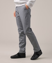 【Made in JAPAN】播州織 ヘリンボン ストレート パンツ