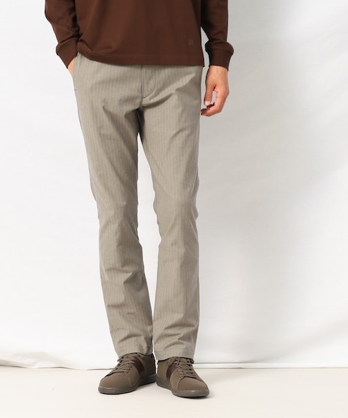 【Made in JAPAN】播州織 ヘリンボン ストレート パンツ