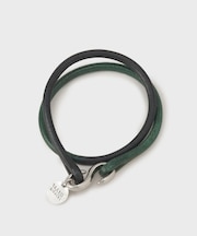 【MADE IN JAPAN】2重巻き 染め分けレザー ブレスレット