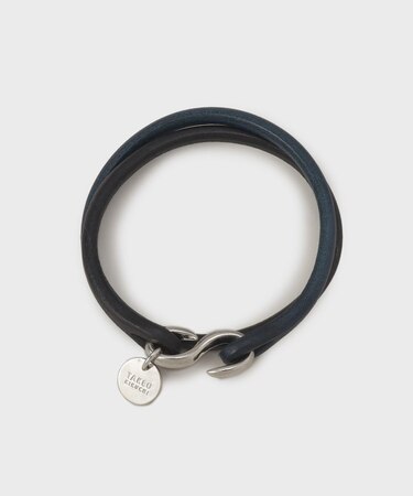 【MADE IN JAPAN】2重巻き 染め分けレザー ブレスレット