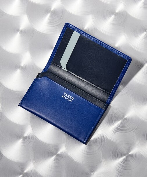 配色型押しレザー名刺入れ&ICカード段付き