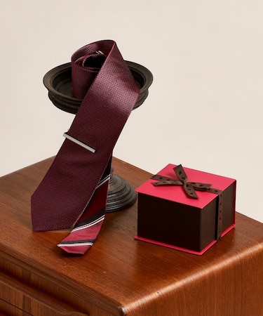 ムジネクタイ&タイバー カラーBOXセット