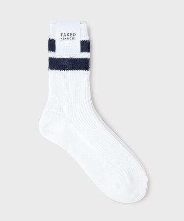 【日本製】ライン リブソックス