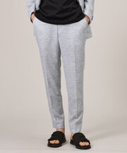 【尾州織】リネンブレンド メッシュパンツ