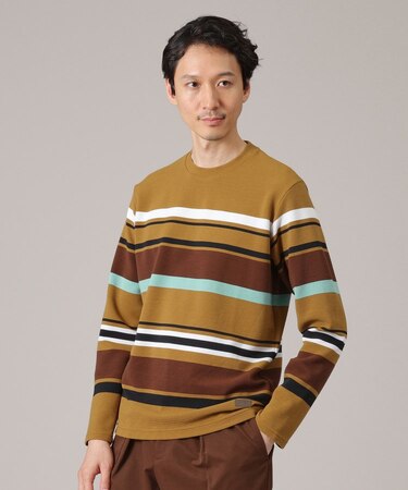 リップルパネルボーダーカットソー