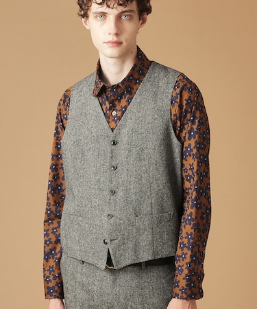 【3ピース対応/日本製】ネップ ホームスパン ヴェスト