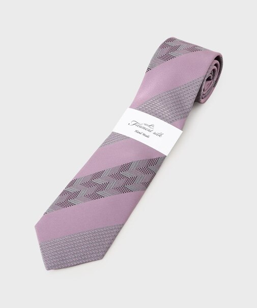 【Made in JAPAN】矢絣（やがすり）フィラメントシルク ネクタイ