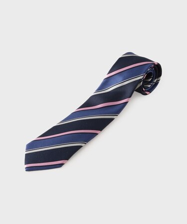 【入卒/セレモニー対応】カラーストライプ ネクタイ
