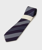 【THE FLAGSHIP】桧垣紋(ひがきもん)ストライプ ネクタイ