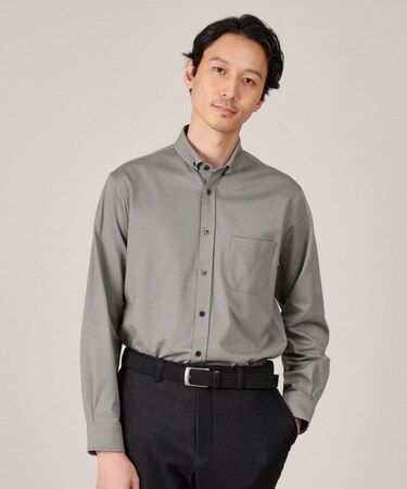 【ONOFF兼用】モクロディ- ボタンダウンシャツ