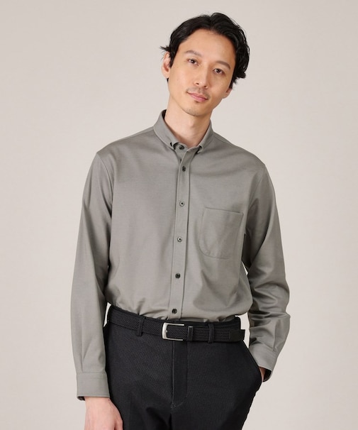 【ONOFF兼用】モクロディ- ボタンダウンシャツ