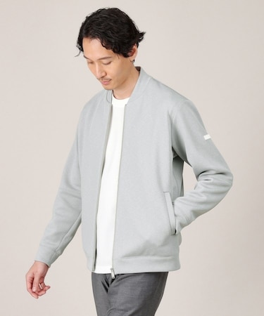 メランジ ダンボール ジップ ブルゾン