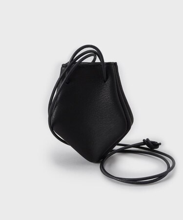 【THE FLAGSHIP】ディアスキン ネック巾着ポーチ