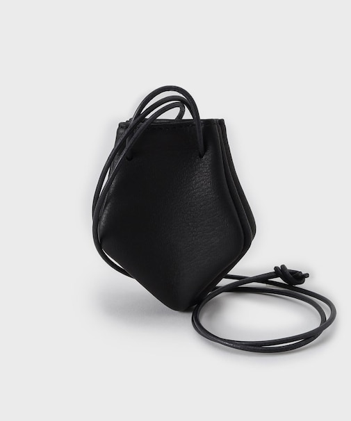 【THE FLAGSHIP】ディアスキン ネック巾着ポーチ