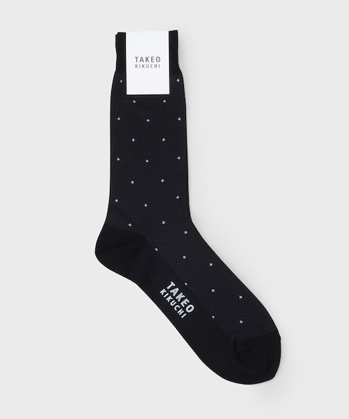 小紋ヘリンボン ドレスソックス