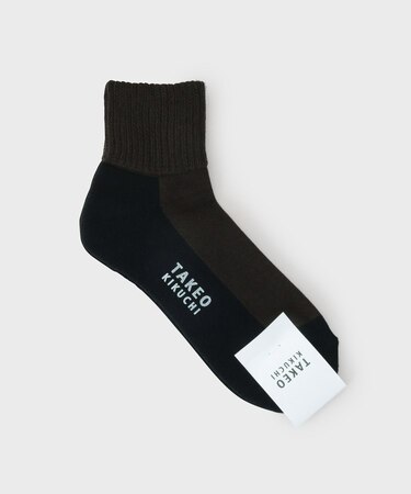 カラーブロックショートソックス