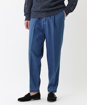 【THE FLAGSHIP】綿キュプラウールデニム イージーパンツ