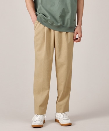 【多機能】リネンライクカルゼ イージーパンツ