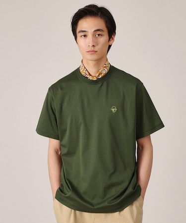 ワンポイント カラー刺繍 Tシャツ