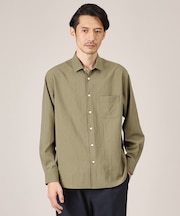 【Made in JAPAN】麻調ショートカラーシャツ