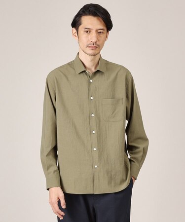 【Made in JAPAN】麻調ショートカラーシャツ