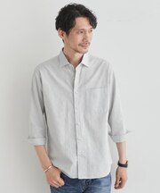 ハイブリッド リネン 7分袖 シャツ