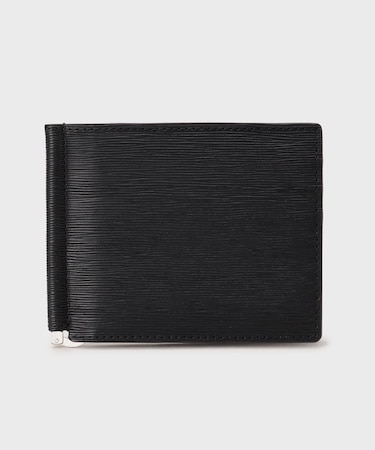 【NEW レザーリップルシリーズ】マネークリップ付 サプレス ウォレット