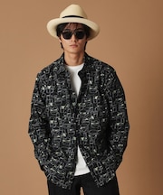 ハンバーガープリント シャツ