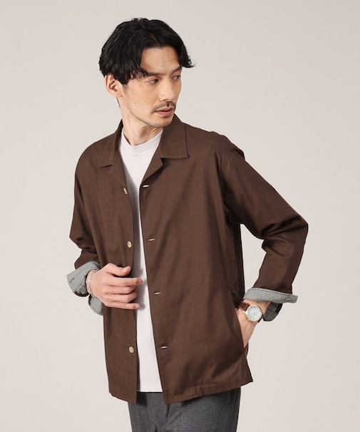 【羽織】ダブルフェイス シャツ 羽織り