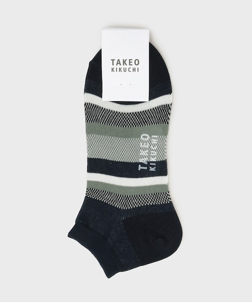 ボーダーショートソックス