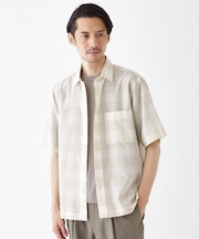 【THE FLAGSHIP】シアーチェック シャツ