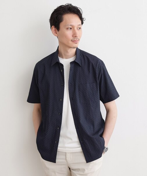 【播州織り】ドビーストレッチシャツ