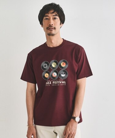 レコードプリント 天竺 Tシャツ