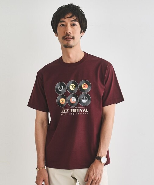 レコードプリント 天竺 Tシャツ