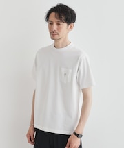 【COOL CITY WEAR】ワンポイント刺しゅう ポケットTシャツ /接触冷感